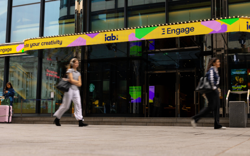 Soho Theatre with IAB Engage branded signage